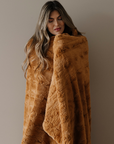 PATTERNED FAUX FUR THROW BLANKETS