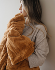 PATTERNED FAUX FUR THROW BLANKETS