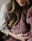 PATTERNED FAUX FUR THROW BLANKETS
