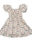 Children Girl Peasant Bubble Sleeve Dress