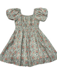 Children Girl Peasant Bubble Sleeve Dress