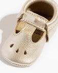 Platinum Mary Jane Baby Shoe