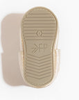 Platinum Knotted Bow Baby Shoe