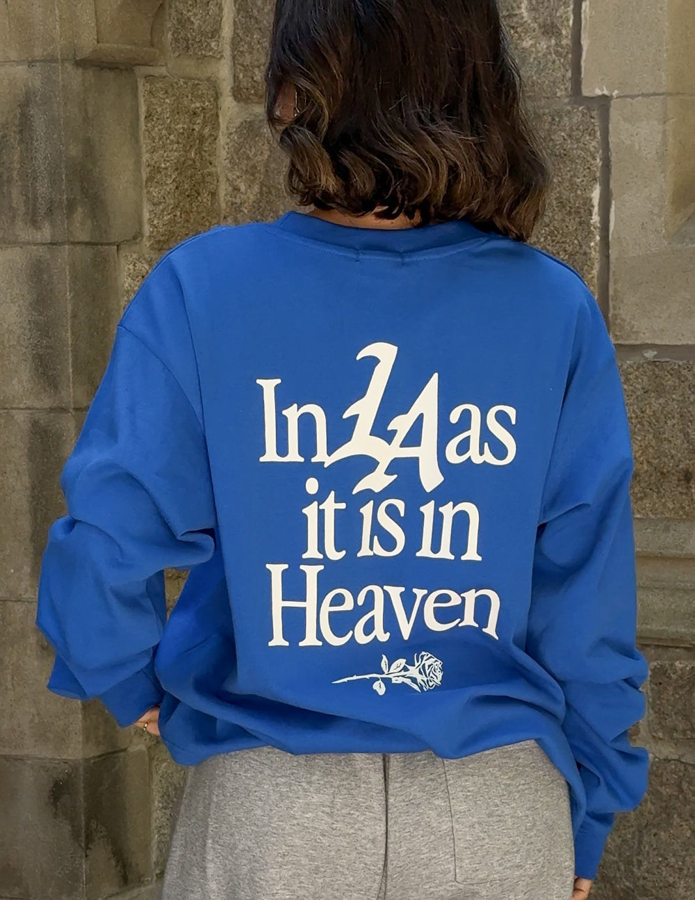Pray for Los Angeles Blue Long Sleeve Heavyweight Tee