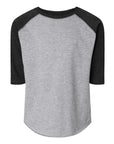 3330 Rabbit Skins Custom Toddler Baseball Fine Jersey Three Quarter Sleeve Tee | Custom Toddler Raglan T Shirt