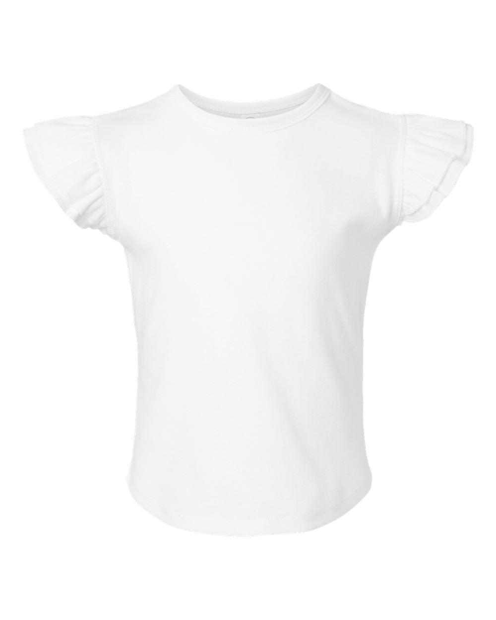 3339 Rabbit Skins Custom Toddler Flutter Sleeve Tee | Custom Toddler T Shirt