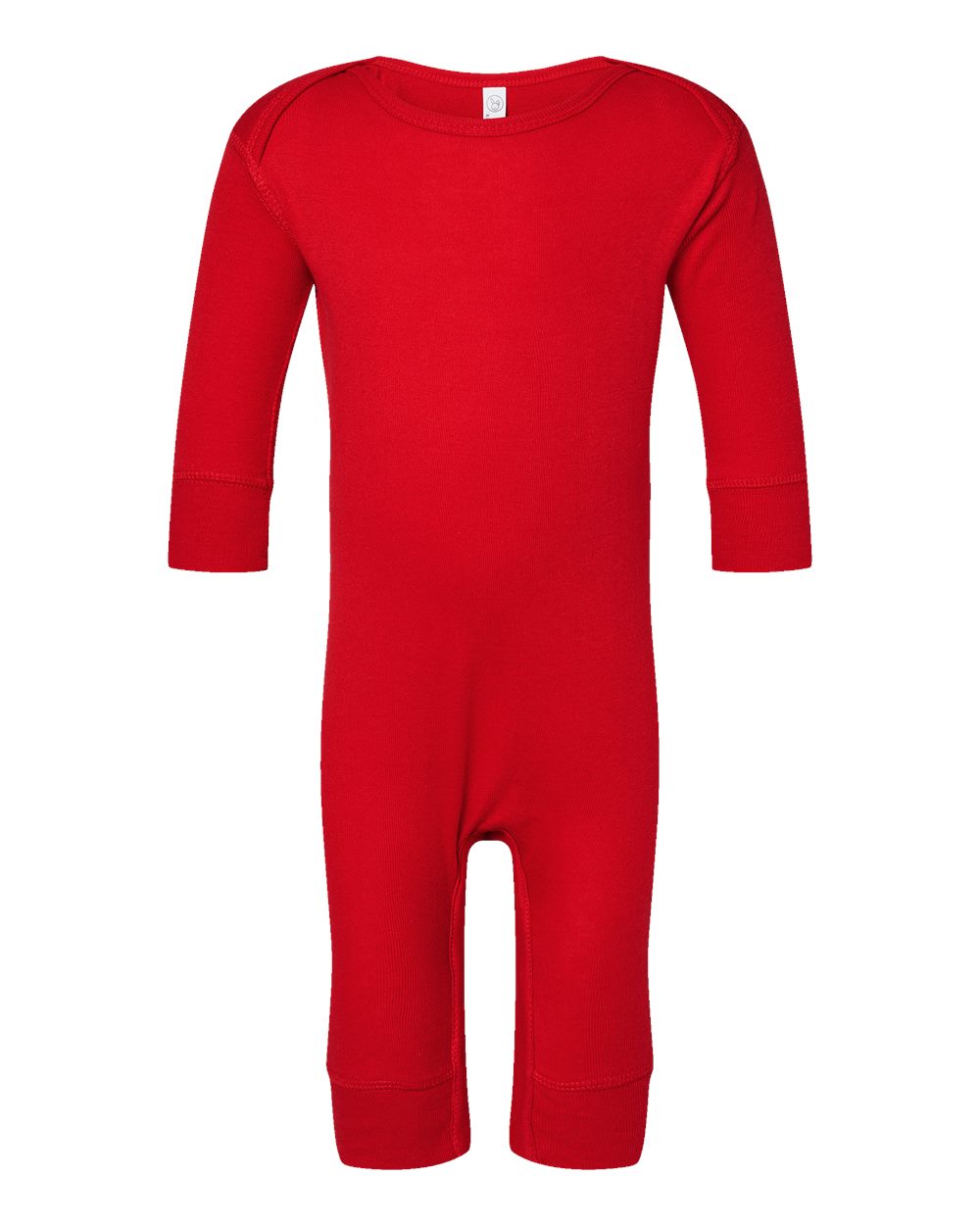 4412 Rabbit Skins Custom Infant Long Legged Baby Rib Bodysuit | Custom Infant Rib Knit Bodysuit