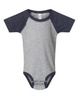 4430 Rabbit Skins Custom Infant Baseball Fine Jersey Bodysuit | Custom Infant Raglan Bodysuit
