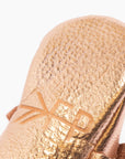 Rose Gold Knotted Bow Baby Shoe