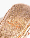Rose Gold Bow Baby Shoe