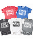 What a Friend We Have in Jesus – Youth Christian T-Shirt (Checkered Design)
