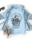Obey Him – Mark 4:41 Youth Christian T-Shirt