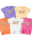 Flower Power – Retro Girls T-Shirt with Colorful Floral Design