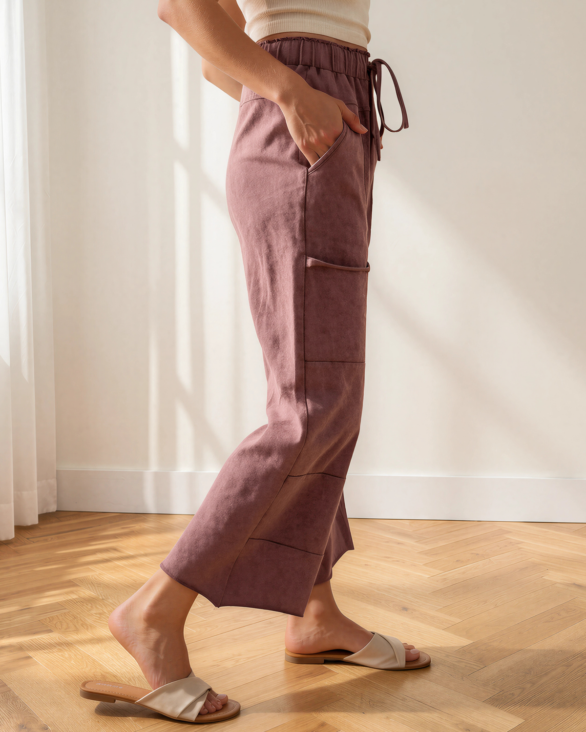 Teagan Mineral Wash Wide Leg Pants