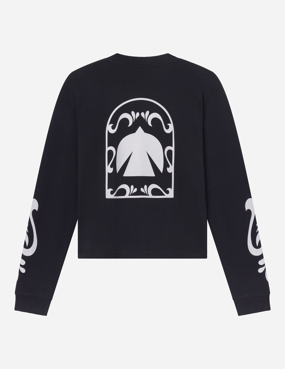 Spirit Is Moving Black Heavyweight Long Sleeve Tee