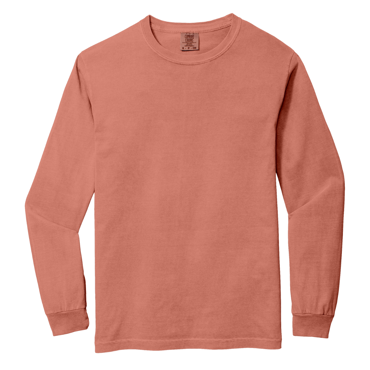 C6014 Comfort Colors Heavyweight Long-Sleeve T-Shirt – Garment-Dyed Custom Print Tee