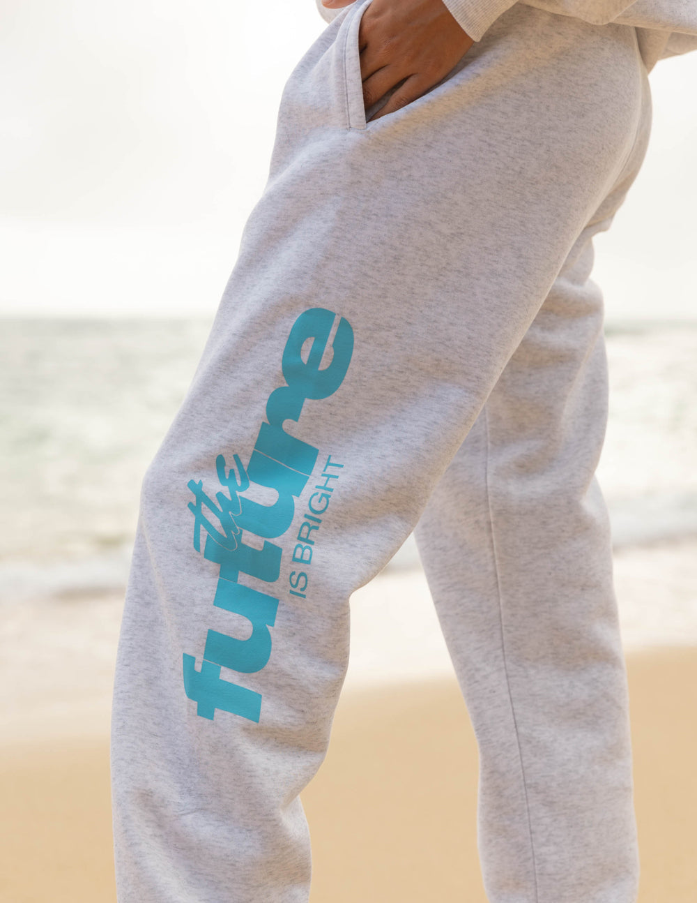 The Future Is Bright Retro Unisex Sweatpant | Faith Inspired Cozy Loungewear