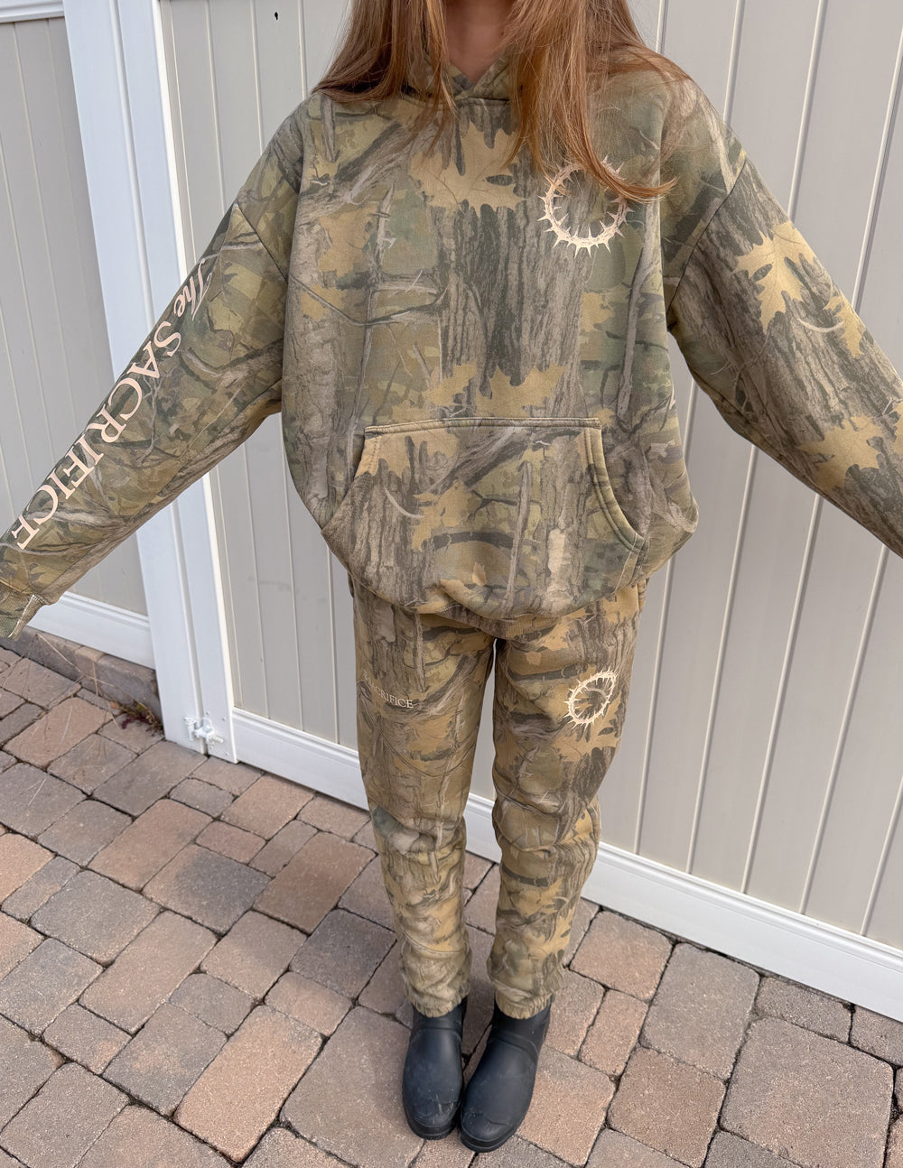 The Sacrifice Unisex Camo Sweatpants, Forest Camo