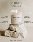 Wildflowers and Salt Soy Candle - White Jar - 11 oz