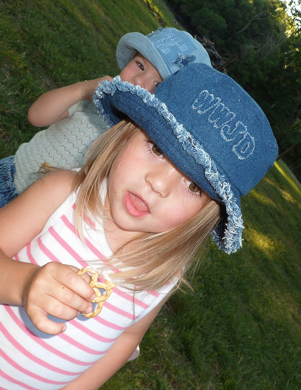 WWJD Denim Bucket Hat for Babies &amp; Kids