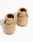 Weathered Brown Moccasin Baby Shoe