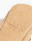 Weathered Brown Moccasin Baby Shoe