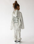 What a Friend in Jesus White Camo Kids Hoodie