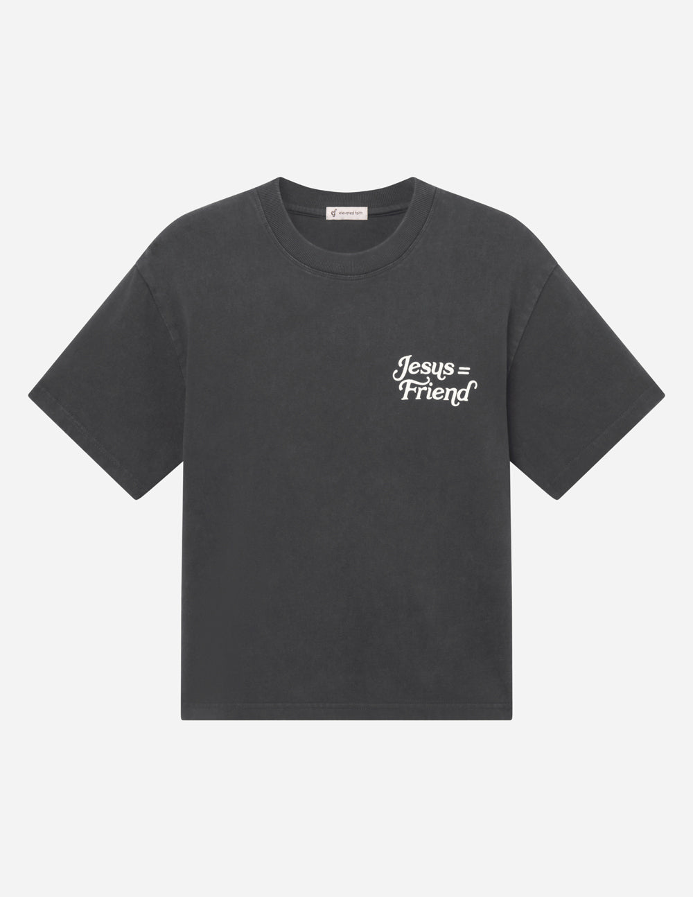 What a Friend in Jesus Heavyweight Tee – Black