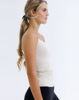 Wonder Cami Square Neck Cotton Stretch Layering Tank