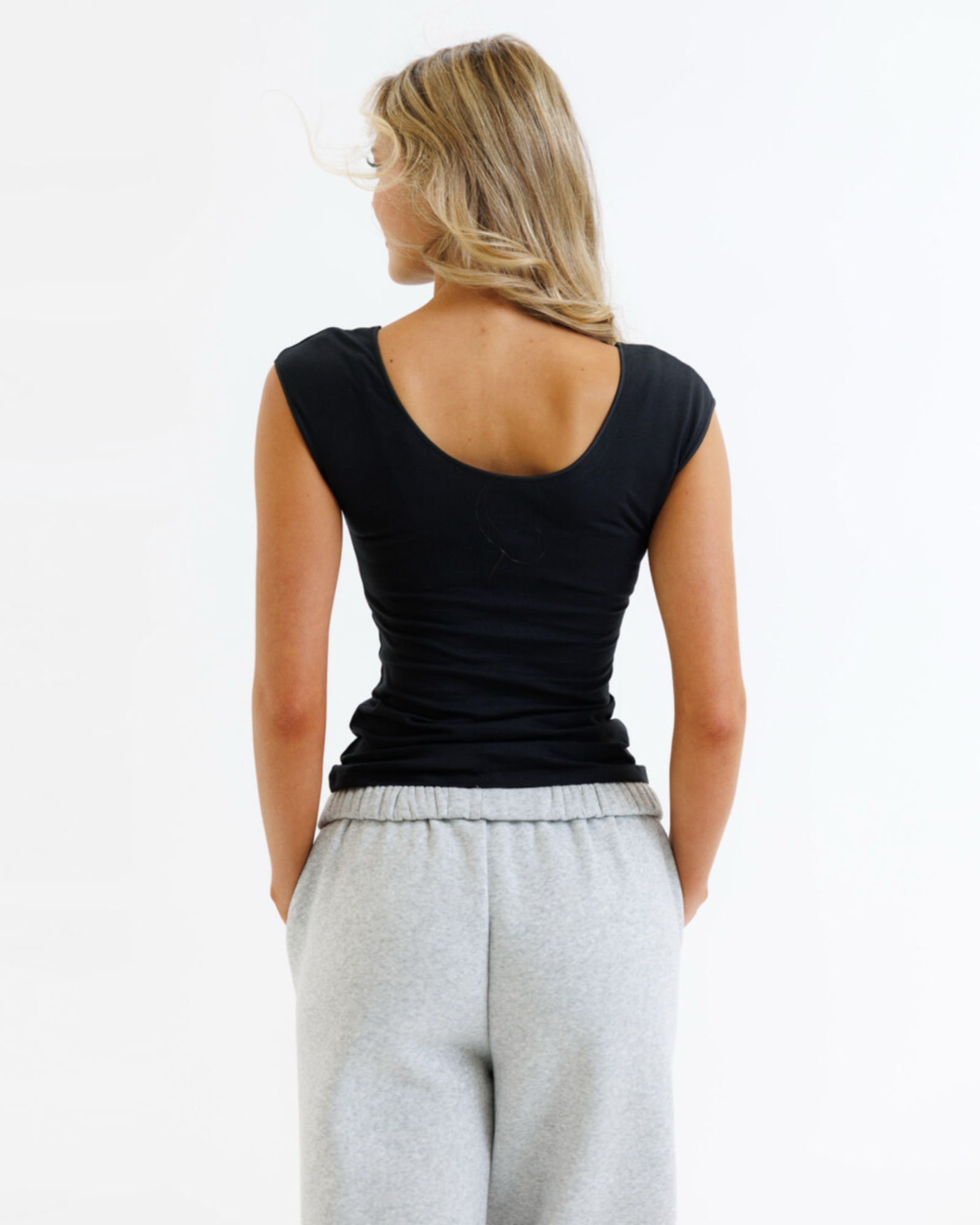Wonder Tee Scoop Neck Fitted Cotton Tee