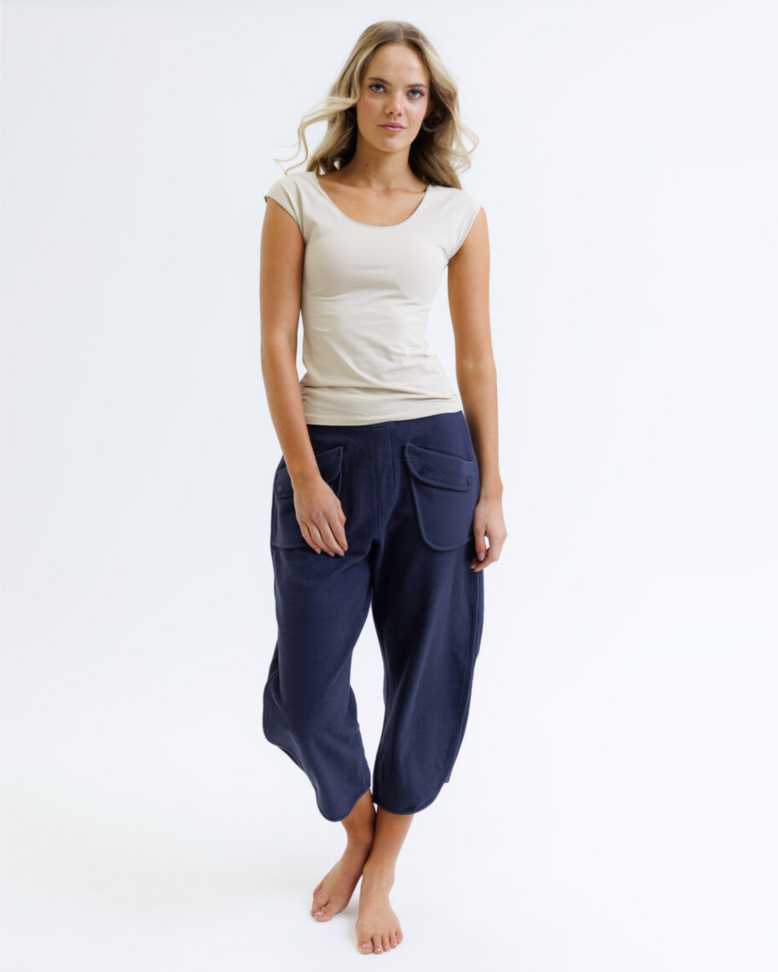 Wonder Tee Scoop Neck Fitted Cotton Tee