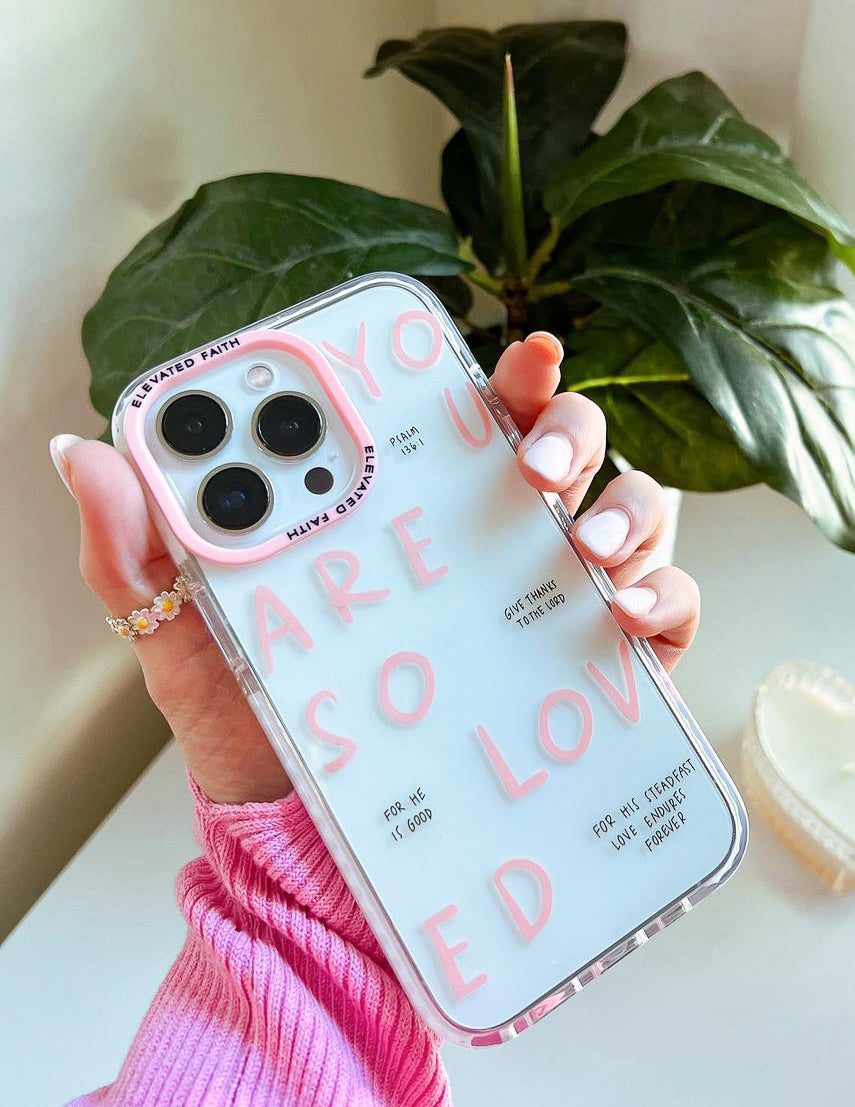 You Are So Loved iPhone Case Christian Scripture Phone Case