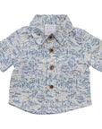 Santorini Linen Button Up Shirt