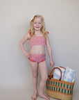 Gingham Ruched Bikini Set