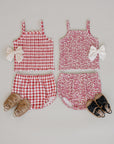Gingham Ruched Bloomer Set | Baby Girl Summer Outfit