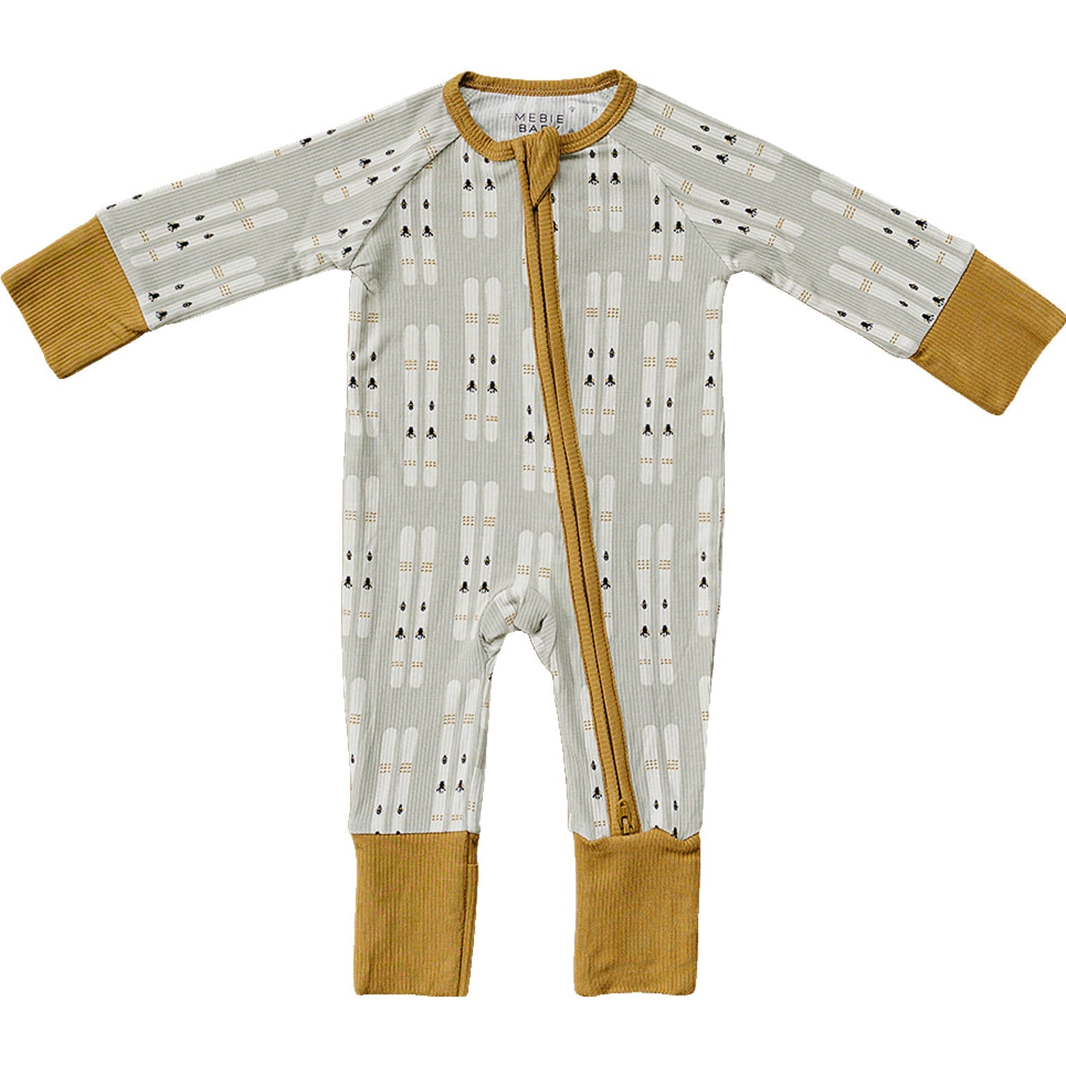 Ski Ribbed Bamboo Zipper One Piece