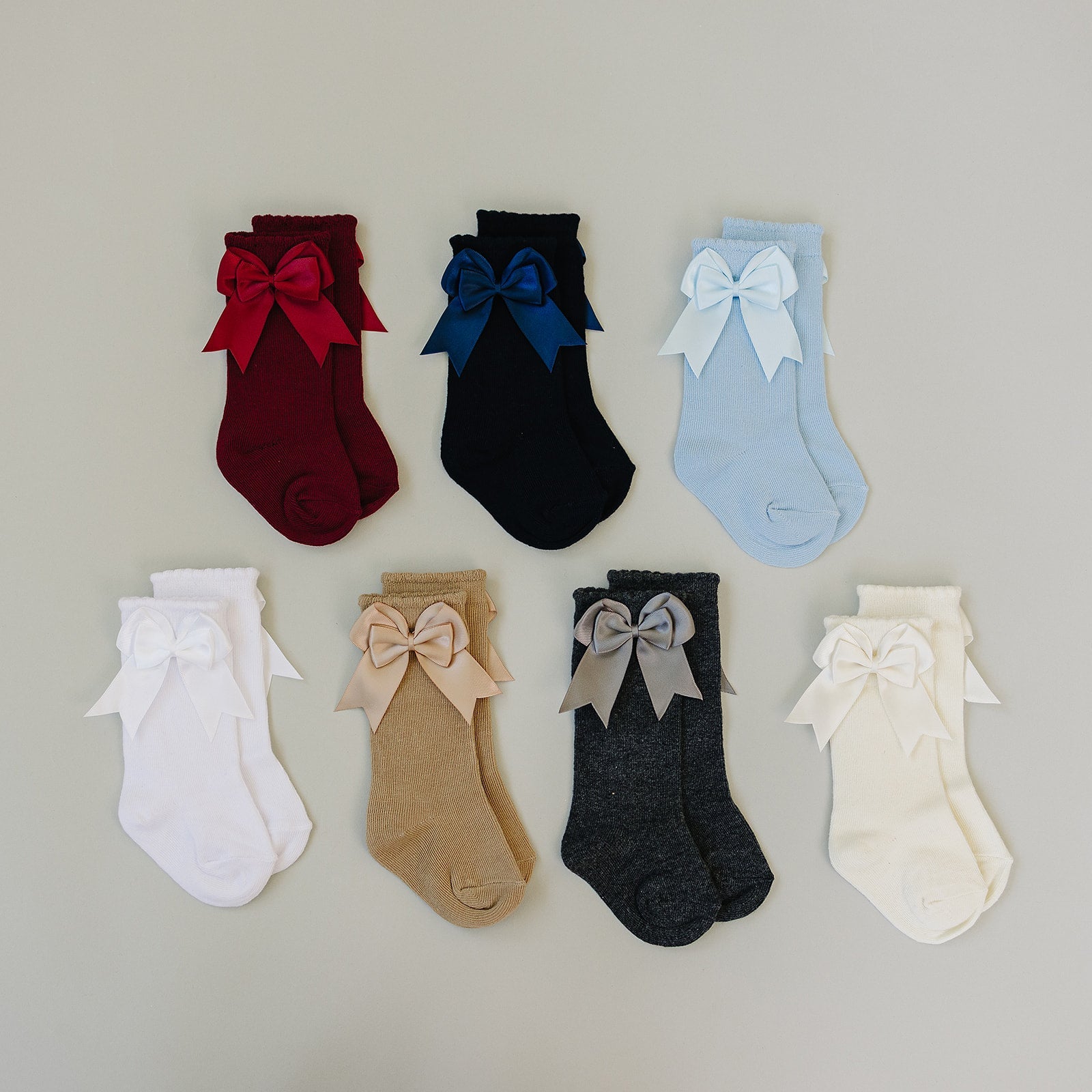 High Rise Bow Socks
