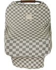 Light Green Checkered Bamboo Multi-Use Cover