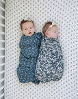 Cream Berry Muslin Crib Sheet