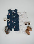 Sailboat Short Romper