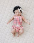 Gingham Ruched Bloomer Set | Baby Girl Summer Outfit