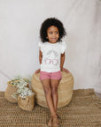 Cherry Ruffle Tee