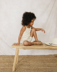 Cream Tulips Tank + Biker Short Set