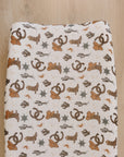 Outlaw Cowboy Muslin Changing Pad Cover