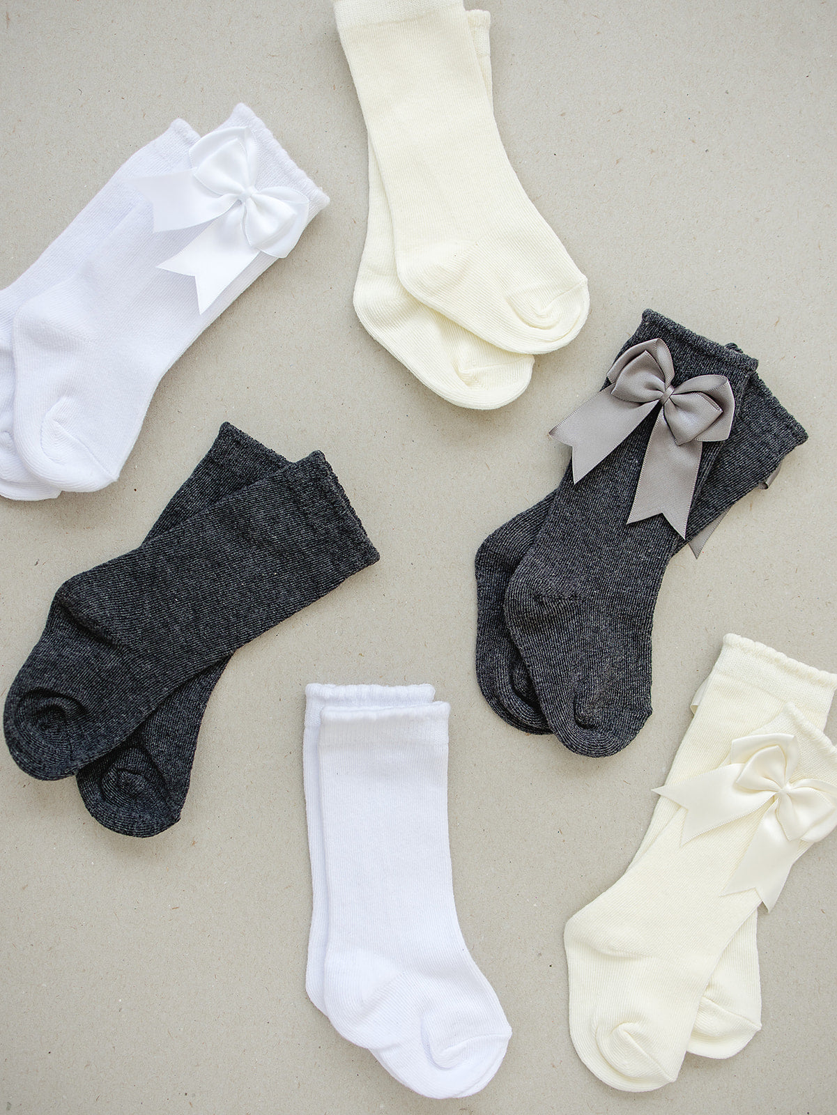 High Rise Bow Socks