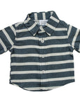 Stripe Linen Button Up Shirt