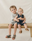 Sailboat Button Short Set
