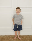 Navy Pocket Cotton Shorts