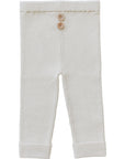 Cream Knit Leggings