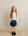 Dark Wash Denim Skirt